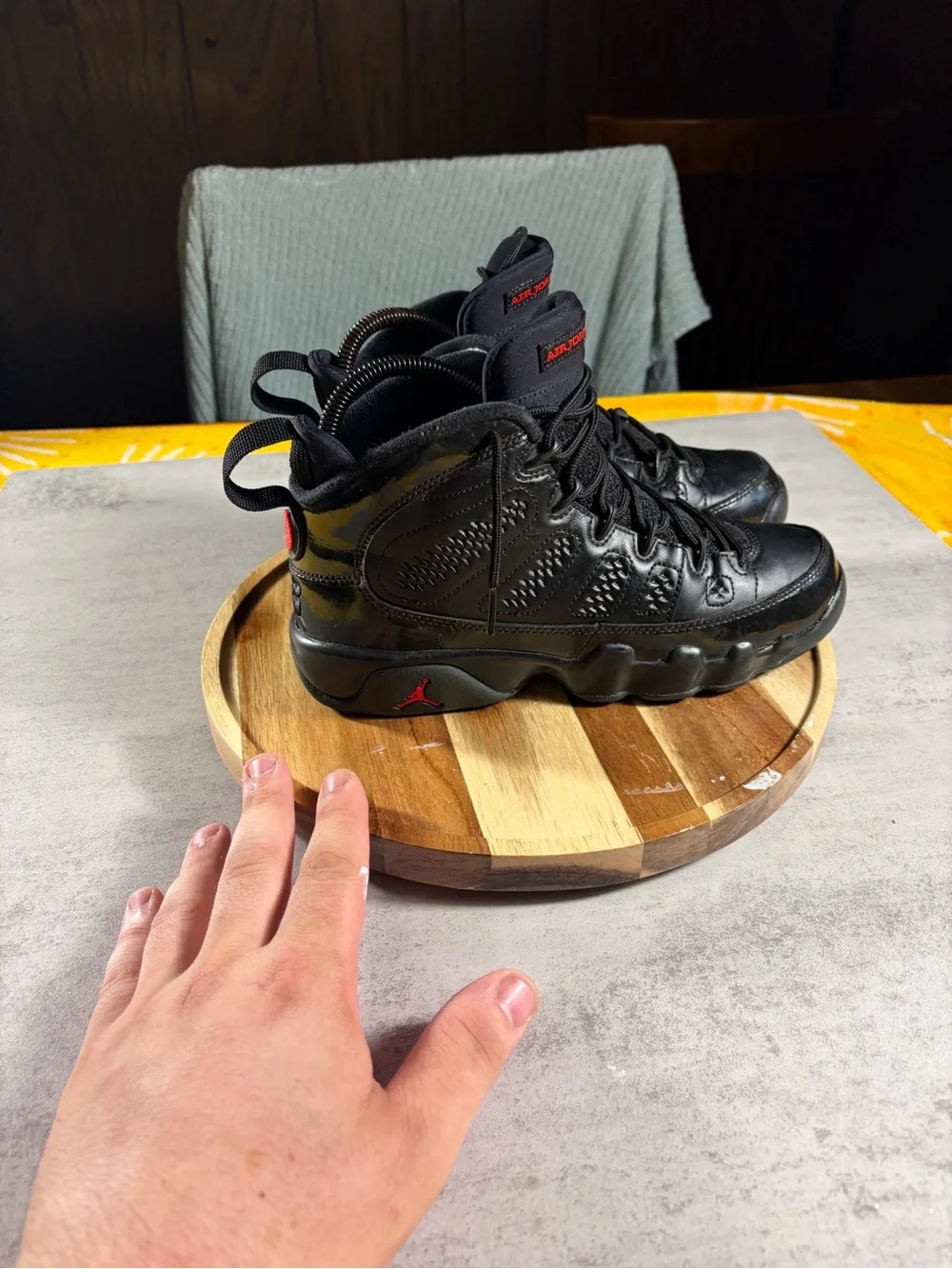 Jordan 9 Patent Bred  5.5Y/womens 7 | Pre-Owned No Box